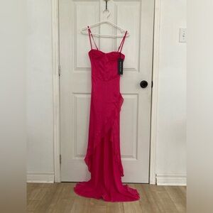 Never worn ( new with tags ) White Fox Boutique hot pink corset dress (xs)